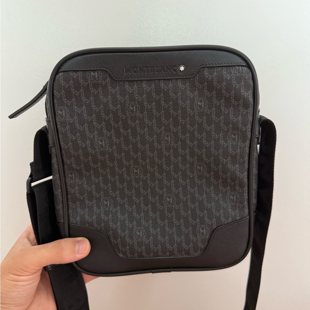 Montblanc Dark Gray Messenger Bag
